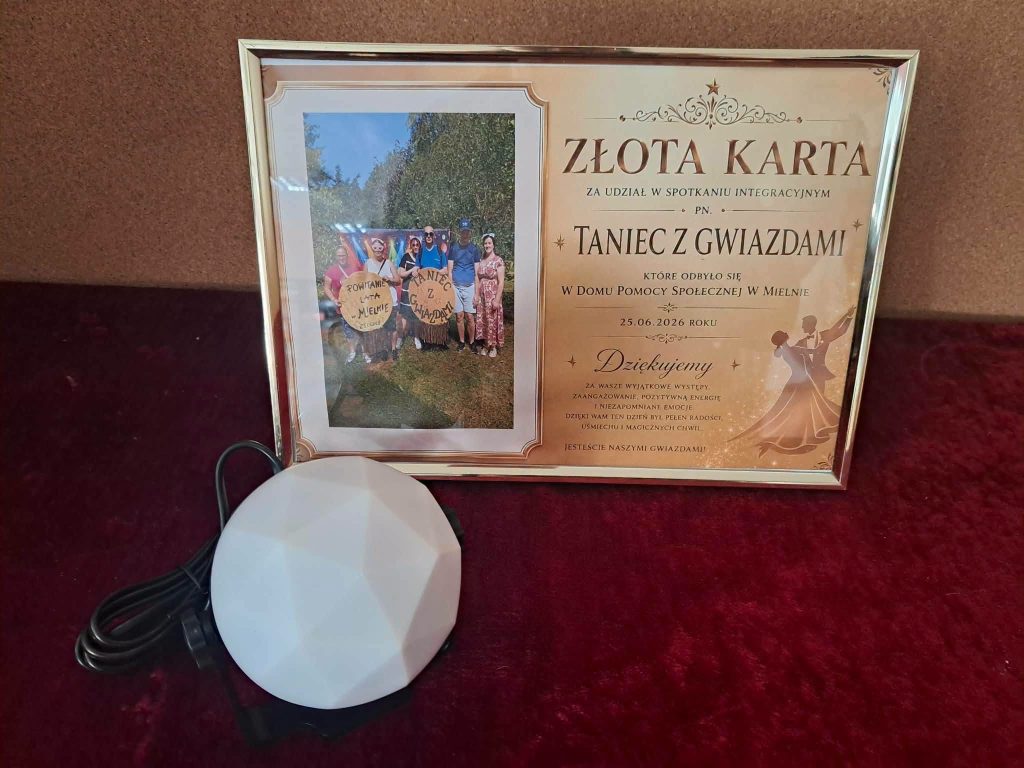 Dyplom za udział w Tańcu z gwiazdami